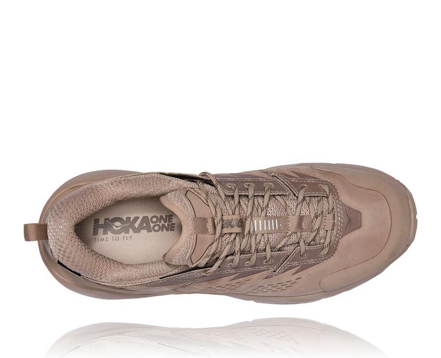 Hoka One One Kaha Låga Gore-Tex Trailskor Dam - Beige - CTXUZ-5304